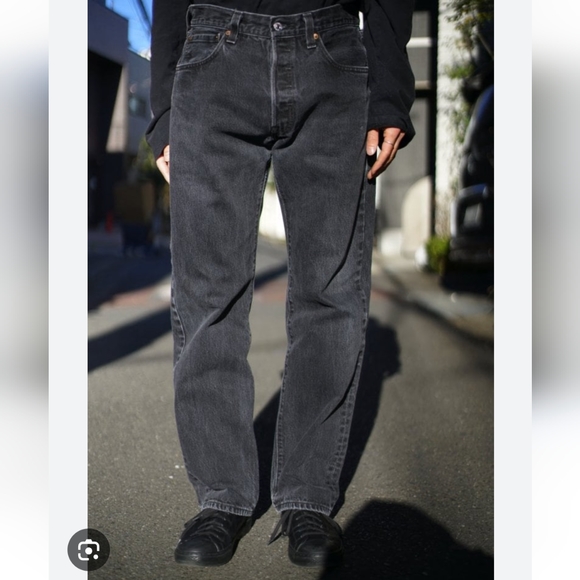 Levi's Other - Levi's 501 button fly black jeans